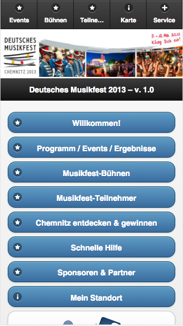 smartWapp – App Deutsches Musikfest 2013